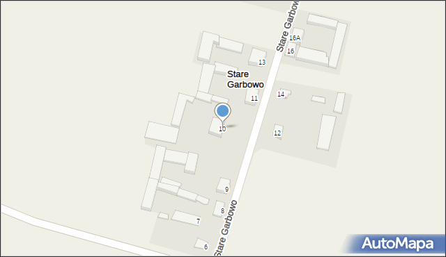 Stare Garbowo, Stare Garbowo, 10, mapa Stare Garbowo