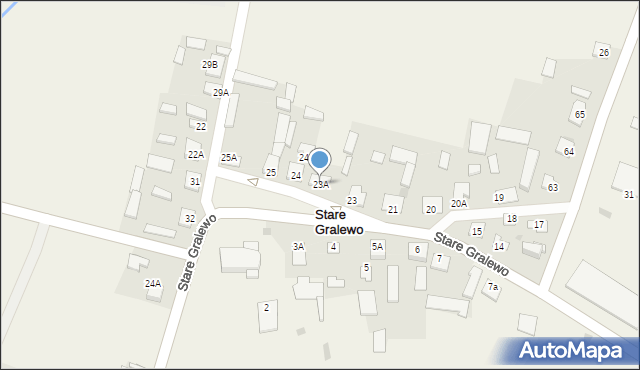Stare Gralewo, Stare Gralewo, 23A, mapa Stare Gralewo