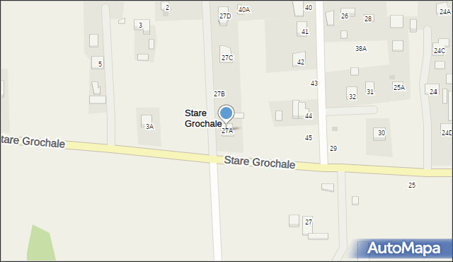 Stare Grochale, Stare Grochale, 27A, mapa Stare Grochale