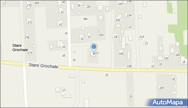 Stare Grochale, Stare Grochale, 30, mapa Stare Grochale