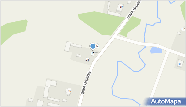 Stare Grodzkie, Stare Grodzkie, 17, mapa Stare Grodzkie