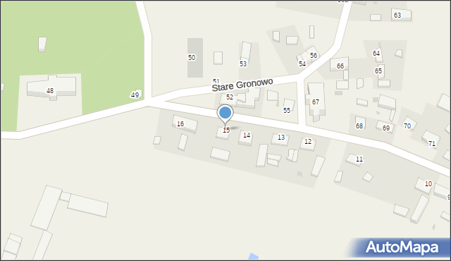 Stare Gronowo, Stare Gronowo, 15, mapa Stare Gronowo