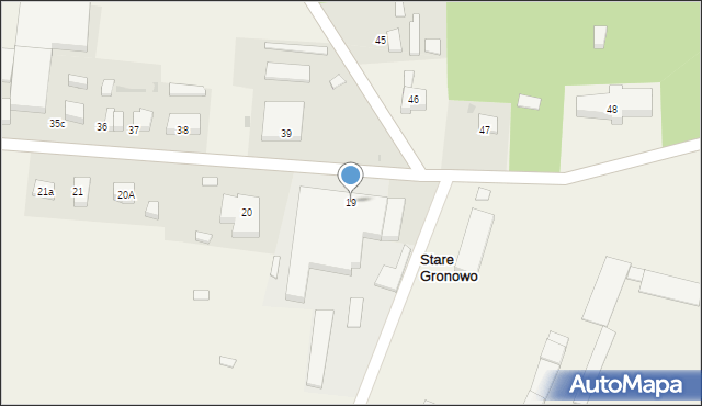 Stare Gronowo, Stare Gronowo, 19, mapa Stare Gronowo