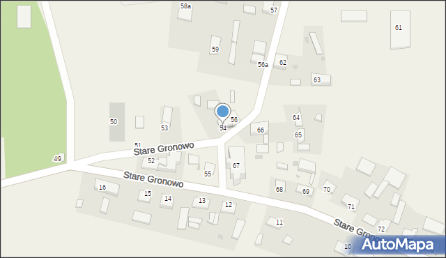 Stare Gronowo, Stare Gronowo, 54, mapa Stare Gronowo