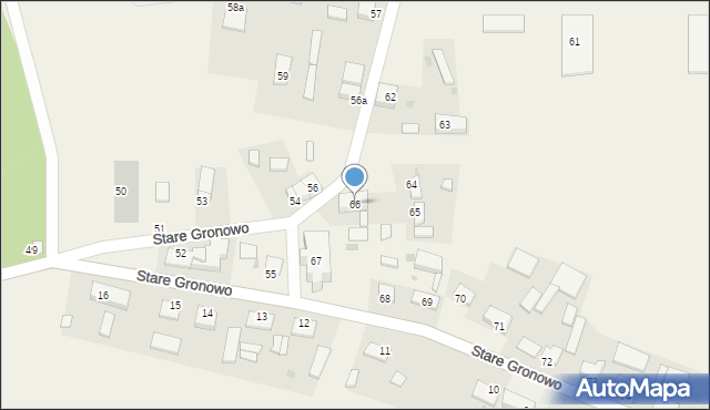 Stare Gronowo, Stare Gronowo, 66, mapa Stare Gronowo
