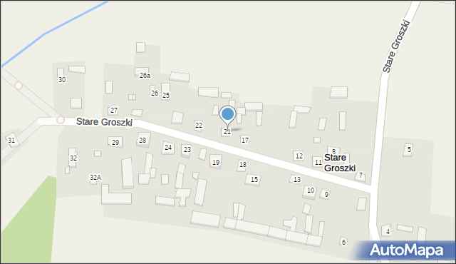 Stare Groszki, Stare Groszki, 21, mapa Stare Groszki