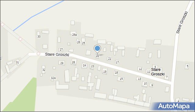 Stare Groszki, Stare Groszki, 22, mapa Stare Groszki