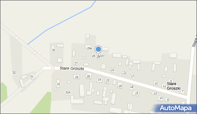 Stare Groszki, Stare Groszki, 25, mapa Stare Groszki