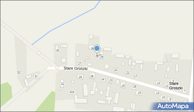 Stare Groszki, Stare Groszki, 26, mapa Stare Groszki