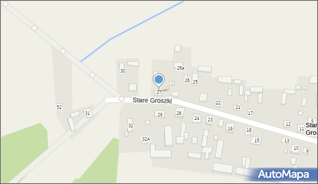 Stare Groszki, Stare Groszki, 27, mapa Stare Groszki