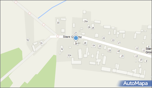 Stare Groszki, Stare Groszki, 29, mapa Stare Groszki