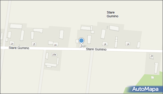 Stare Gumino, Stare Gumino, 17, mapa Stare Gumino