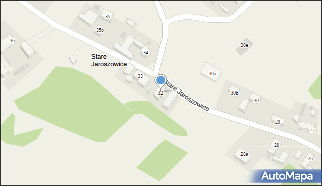 Stare Jaroszowice, Stare Jaroszowice, 32, mapa Stare Jaroszowice