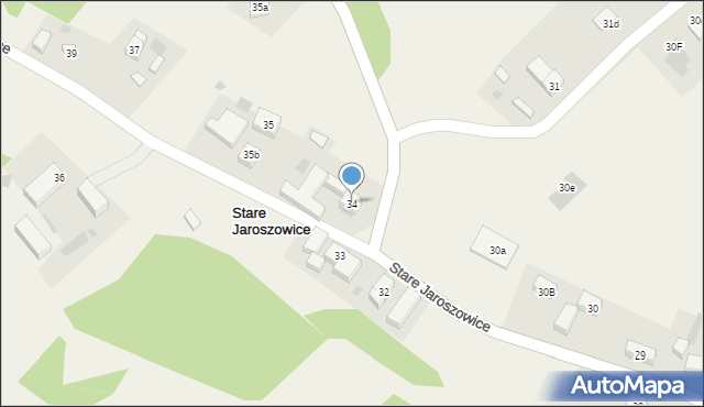 Stare Jaroszowice, Stare Jaroszowice, 34, mapa Stare Jaroszowice
