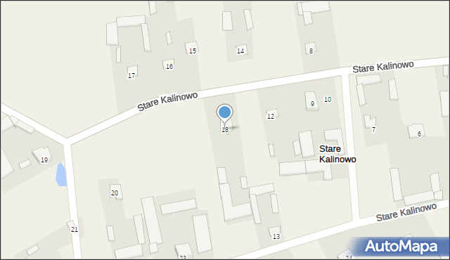 Stare Kalinowo, Stare Kalinowo, 18, mapa Stare Kalinowo