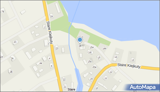 Stare Kiejkuty, Stare Kiejkuty, 18, mapa Stare Kiejkuty