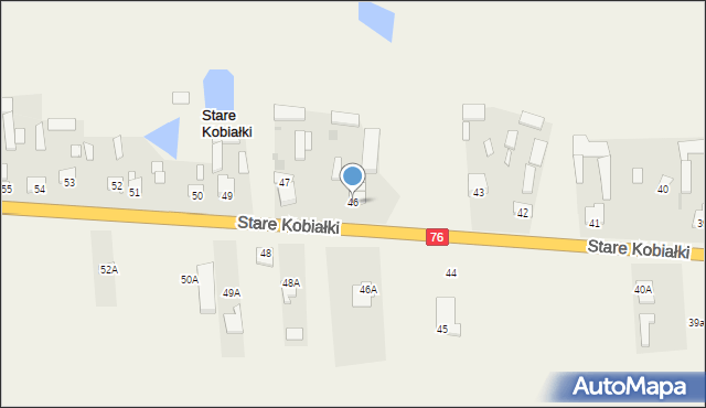 Stare Kobiałki, Stare Kobiałki, 46, mapa Stare Kobiałki