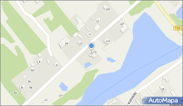 Stare Koluszki, Stare Koluszki, 11c, mapa Stare Koluszki