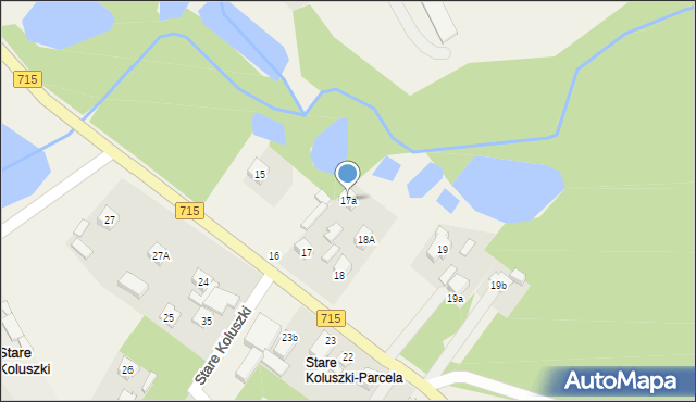 Stare Koluszki, Stare Koluszki, 17a, mapa Stare Koluszki