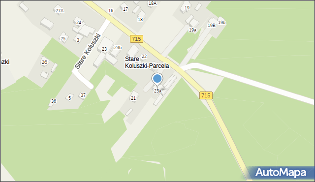 Stare Koluszki, Stare Koluszki, 23a, mapa Stare Koluszki