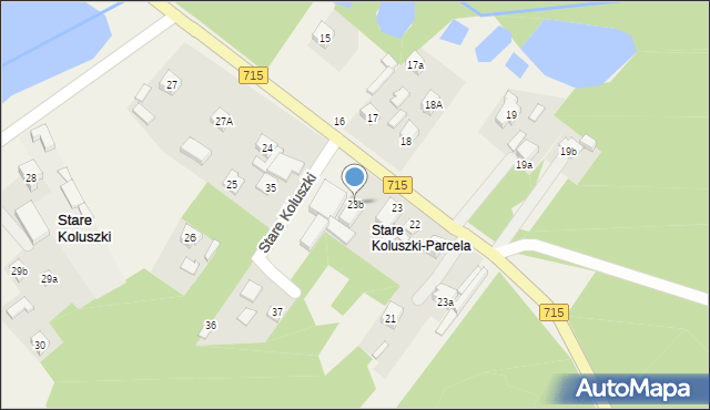 Stare Koluszki, Stare Koluszki, 23b, mapa Stare Koluszki