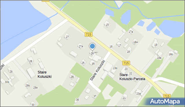 Stare Koluszki, Stare Koluszki, 24, mapa Stare Koluszki