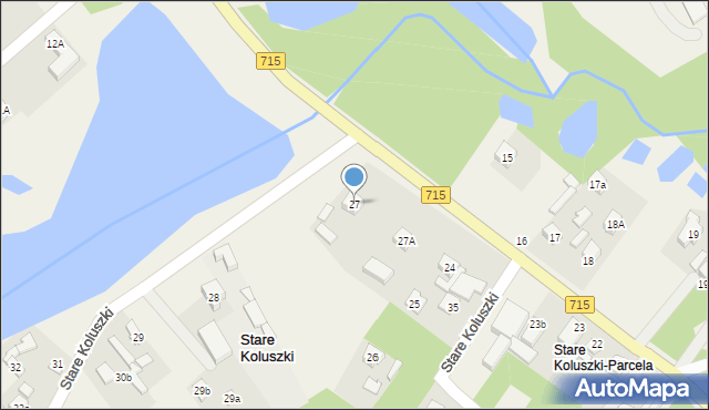 Stare Koluszki, Stare Koluszki, 27, mapa Stare Koluszki