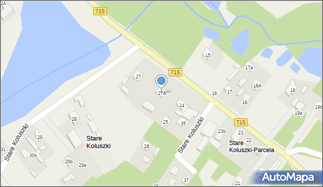 Stare Koluszki, Stare Koluszki, 27A, mapa Stare Koluszki