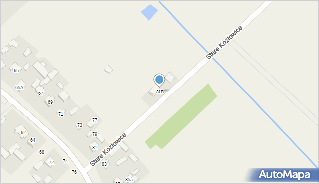 Stare Kozłowice, Stare Kozłowice, 81B, mapa Stare Kozłowice