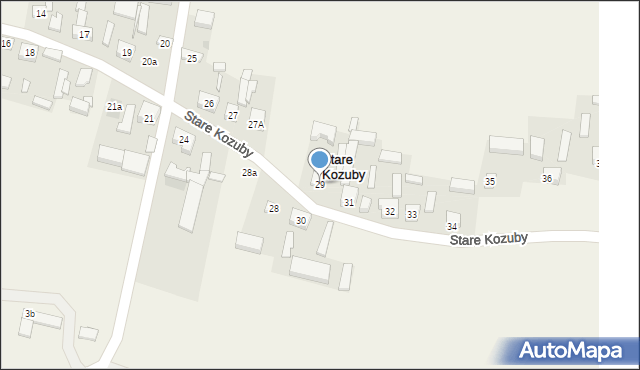 Stare Kozuby, Stare Kozuby, 29, mapa Stare Kozuby