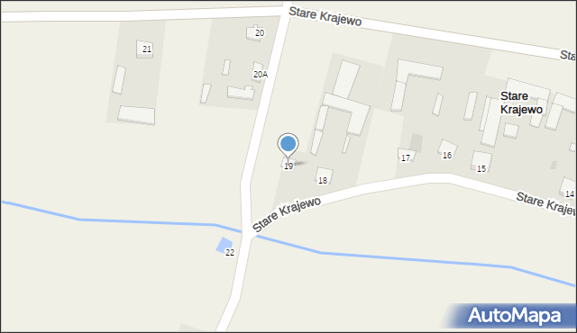 Stare Krajewo, Stare Krajewo, 19, mapa Stare Krajewo