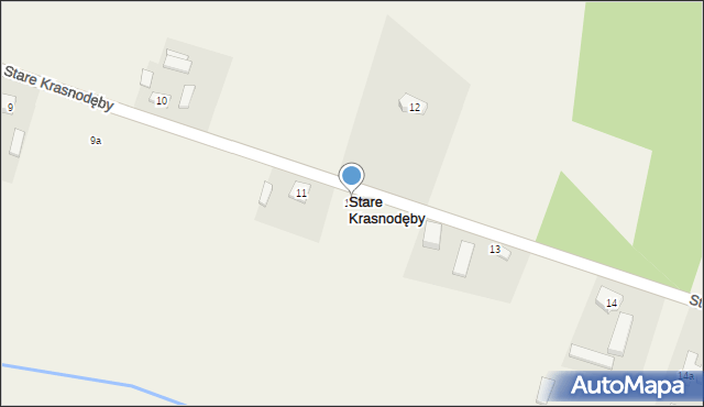 Stare Krasnodęby, Stare Krasnodęby, 11a, mapa Stare Krasnodęby