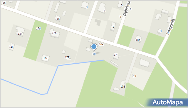 Stare Krasnodęby, Stare Krasnodęby, 18, mapa Stare Krasnodęby