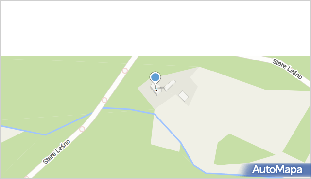 Stare Leśno, Stare Leśno, 1, mapa Stare Leśno