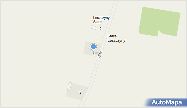 Stare Leszczyny, Stare Leszczyny, 4, mapa Stare Leszczyny