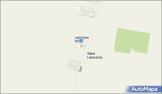 Stare Leszczyny, Stare Leszczyny, 5, mapa Stare Leszczyny