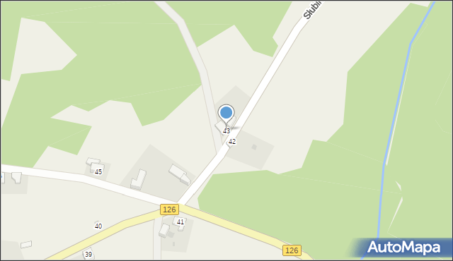 Stare Łysogórki, Stare Łysogórki, 43, mapa Stare Łysogórki