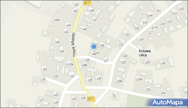 Stare Miasto, Stare Miasto, 141, mapa Stare Miasto