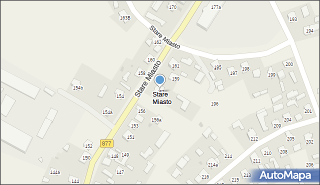 Stare Miasto, Stare Miasto, 157, mapa Stare Miasto