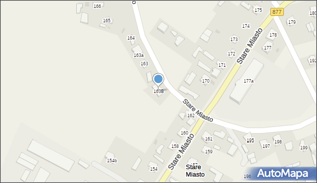 Stare Miasto, Stare Miasto, 163B, mapa Stare Miasto