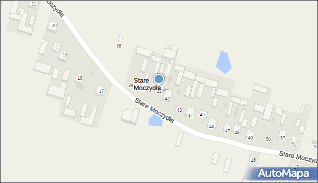 Stare Moczydła, Stare Moczydła, 41, mapa Stare Moczydła