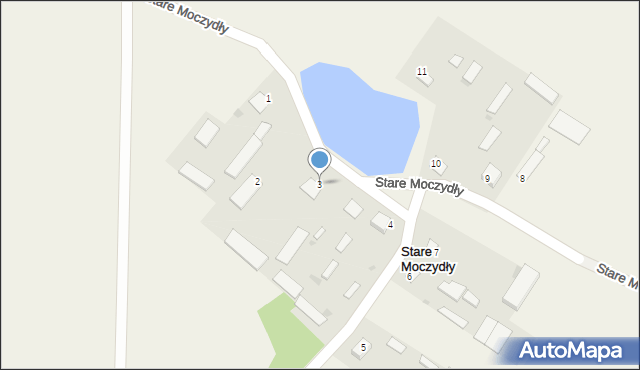 Stare Moczydły, Stare Moczydły, 3, mapa Stare Moczydły