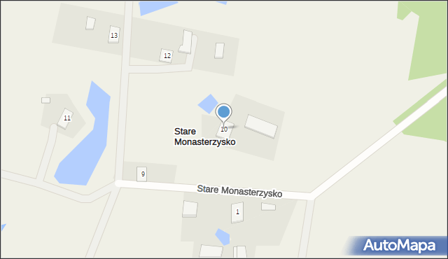 Stare Monasterzysko, Stare Monasterzysko, 10, mapa Stare Monasterzysko