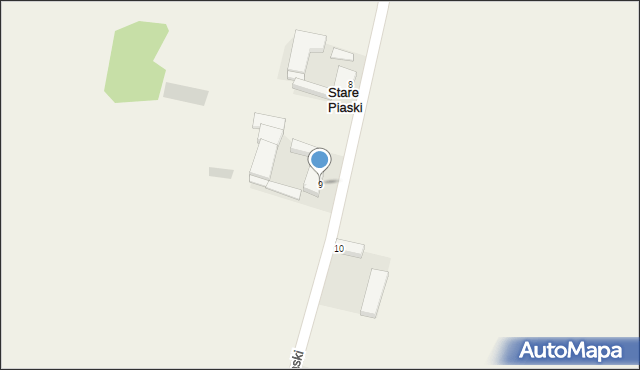 Stare Piaski, Stare Piaski, 9, mapa Stare Piaski