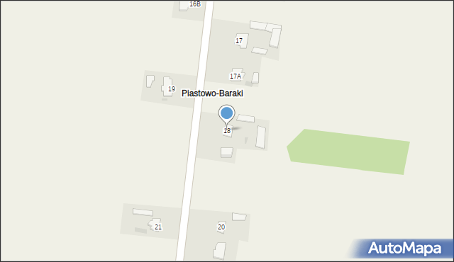 Stare Piastowo, Stare Piastowo, 18, mapa Stare Piastowo