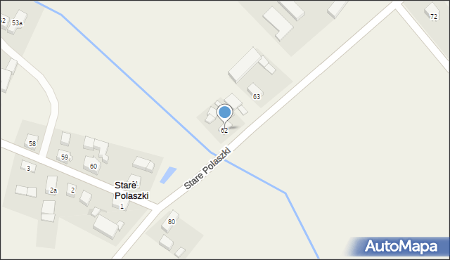 Stare Polaszki, Stare Polaszki, 62, mapa Stare Polaszki