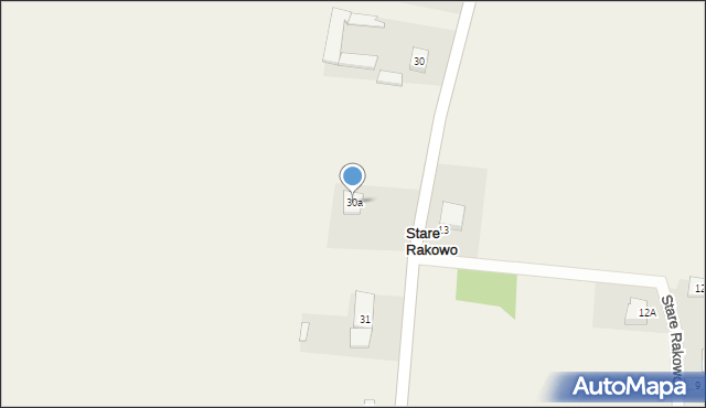 Stare Rakowo, Stare Rakowo, 30a, mapa Stare Rakowo