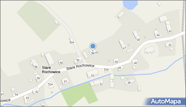 Stare Rochowice, Stare Rochowice, 54, mapa Stare Rochowice