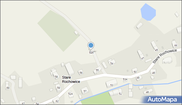 Stare Rochowice, Stare Rochowice, 54A, mapa Stare Rochowice