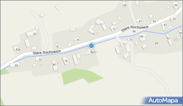 Stare Rochowice, Stare Rochowice, 75, mapa Stare Rochowice